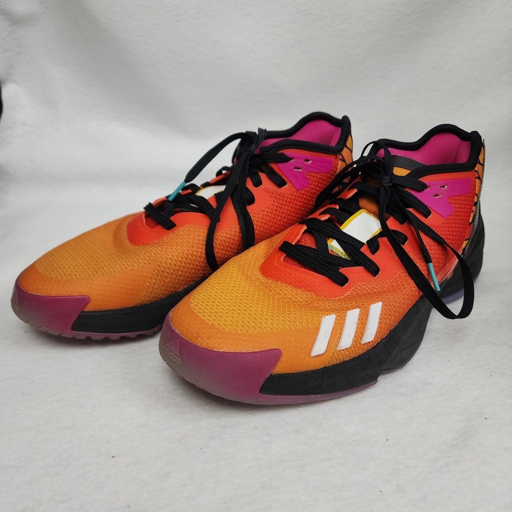 Adidas D.O.N. Issue #4 Day Of The Dead GZ2570 Mens US 13 Shoes Orange Sneakers